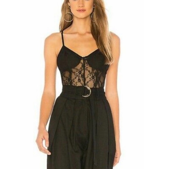 ‼️SOLD‼️Free People Runaway Black Lace Bodysuit - Picture 3 of 7